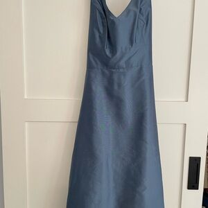 Ann Taylor Blue Strapless Dress